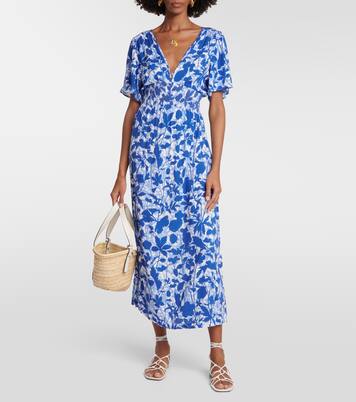 Robe midi Tuscany à fleurs | Heidi Klein