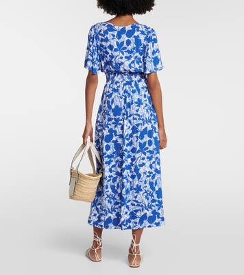 Robe midi Tuscany à fleurs | Heidi Klein