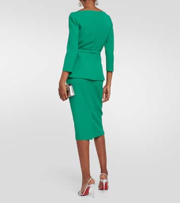 Robe midi en crêpe | Safiyaa