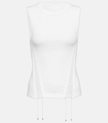 Cutout cotton-blend top | Dion Lee