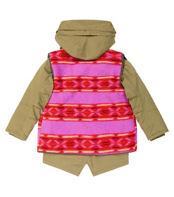 Layered printed cotton coat  | Scotch & Soda Kids