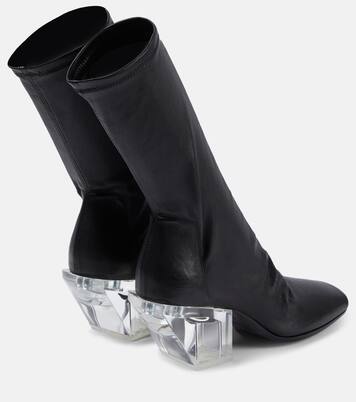 Stretch leather ankle boots  | Rick Owens