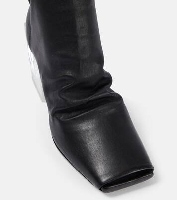Stretch leather ankle boots  | Rick Owens