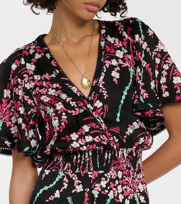 Bedrucktes Maxikleid Mabelle | Poupette St Barth