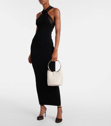 Ring Medium leather bucket bag | Alaïa