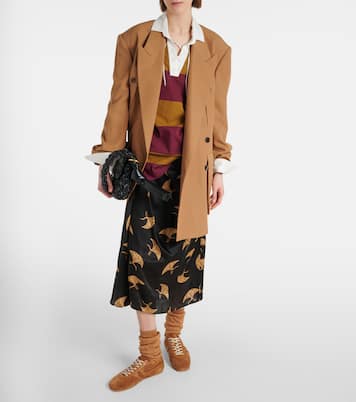 Bedrucktes Sweatshirt aus einem Baumwollgemisch | Dries Van Noten