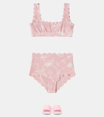 Palm Springs floral bikini top | Marysia Bumby