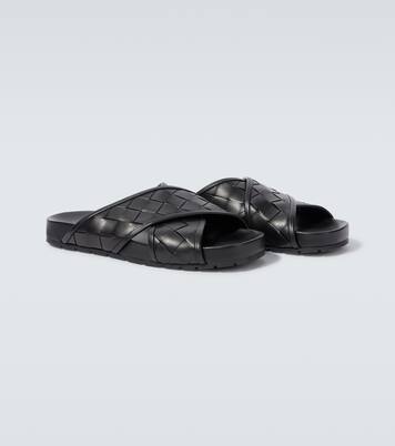 Tarik Intrecciato leather sandals | Bottega Veneta