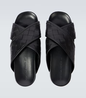 Tarik Intrecciato leather sandals | Bottega Veneta