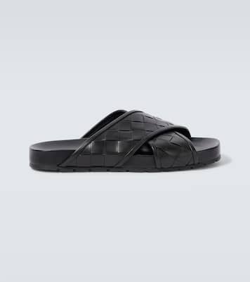 Tarik Intrecciato leather sandals | Bottega Veneta