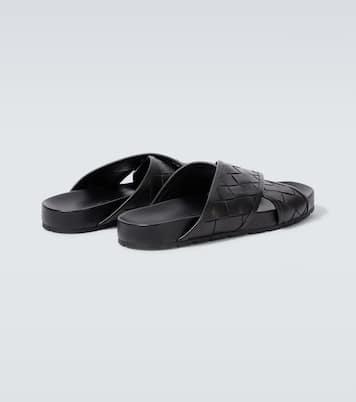 Tarik Intrecciato leather sandals | Bottega Veneta