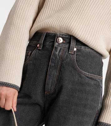 Mid-rise wide-leg jeans | Brunello Cucinelli