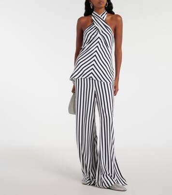 Pantalon ample Luke rayé | Staud