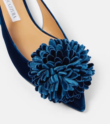 Couturier velvet slingback flats | Aquazzura
