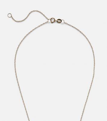 Pistachio 14kt gold necklace with diamonds | Stone and Strand