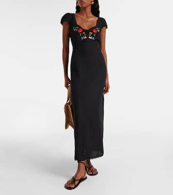 Abito midi Tahlee con ricamo | Rixo