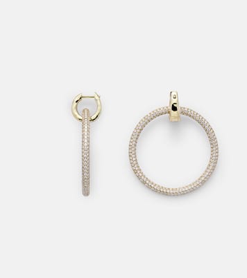 Ohrringe Eternal aus 18kt Gelbgold mit Diamanten | Octavia Elizabeth