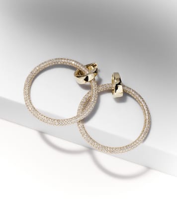 Ohrringe Eternal aus 18kt Gelbgold mit Diamanten | Octavia Elizabeth