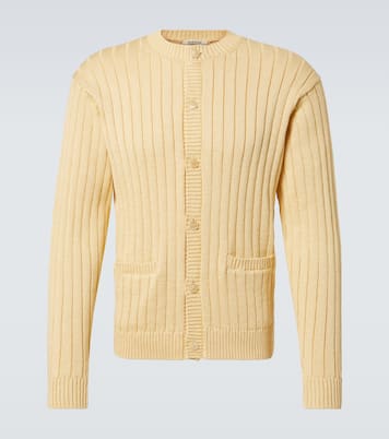 Ribbed-knit cotton cardigan | Auralee