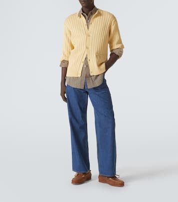 Ribbed-knit cotton cardigan | Auralee