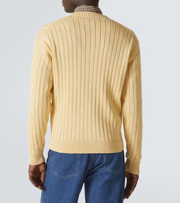 Ribbed-knit cotton cardigan | Auralee