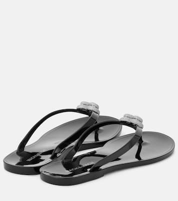 Double Heart缀饰夹趾凉鞋 | Mach & Mach