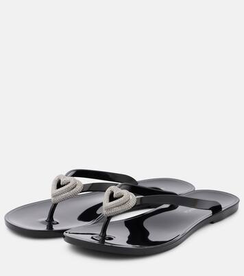 Double Heart缀饰夹趾凉鞋 | Mach & Mach