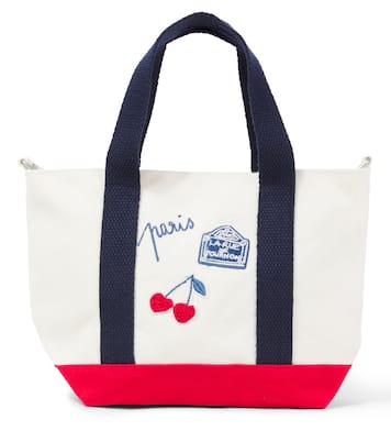 Cabas canvas shoulder bag | Bonpoint