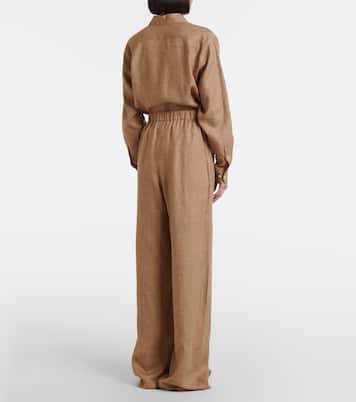 Pantalon ample Valerio en lin | Loro Piana