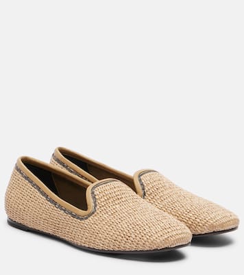 Monili raffia loafers | Brunello Cucinelli