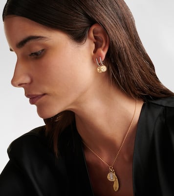 Einzelner Ohrring Dream Mini aus 18kt Weiß- und Gelbgold mit Diamanten | FoundRae
