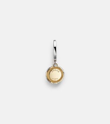 Einzelner Ohrring Dream Mini aus 18kt Weiß- und Gelbgold mit Diamanten | FoundRae