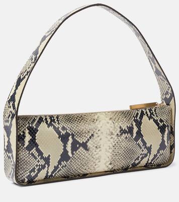 Lori snake-effect leather shoulder bag | Khaite