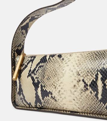 Lori snake-effect leather shoulder bag | Khaite