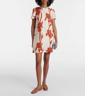 Floral silk minidress | La DoubleJ