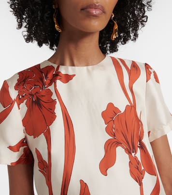 Floral silk minidress | La DoubleJ