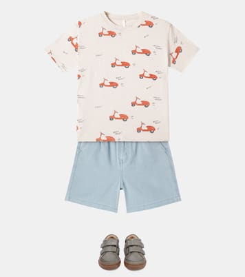 Printed cotton slub T-shirt | Rylee + Cru