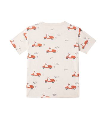 Printed cotton slub T-shirt | Rylee + Cru