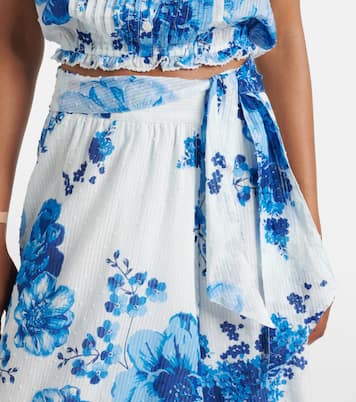 Falda larga Bilitis floral | Poupette St Barth