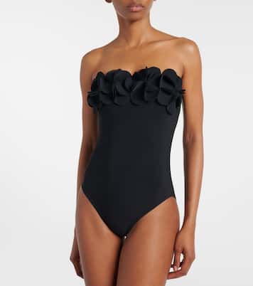 Tess floral-appliqué swimsuit | Karla Colletto