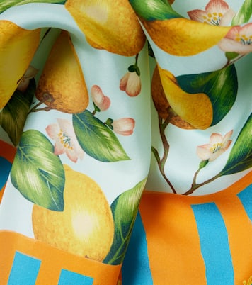 Foulard in twill di seta con stampa  | Dolce&Gabbana