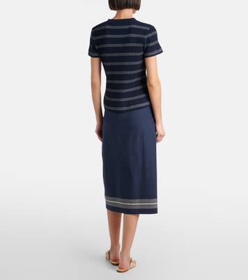 T-Shirt aus Rippstrick | Vince