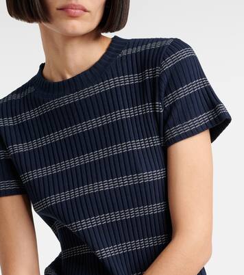 T-Shirt aus Rippstrick | Vince