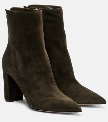 Lyell 85 suede ankle boots | Gianvito Rossi