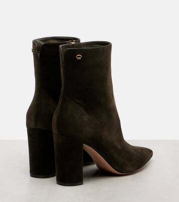 Lyell 85 suede ankle boots | Gianvito Rossi