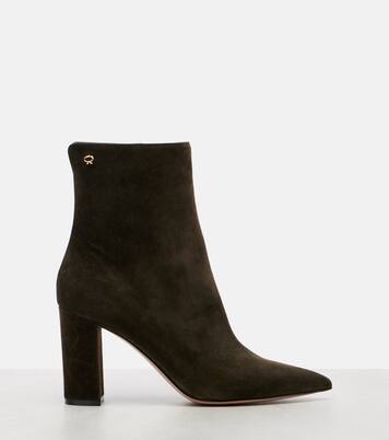 Lyell 85 suede ankle boots | Gianvito Rossi