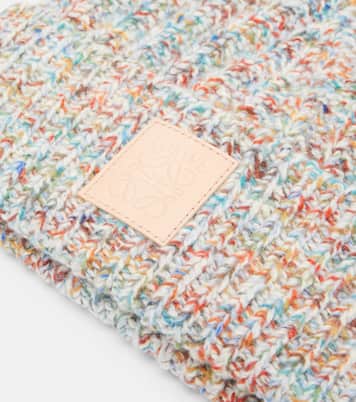 Logo wool and cashmere-blend beanie | Loewe