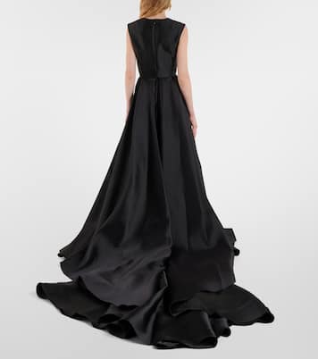 Robe longue Larsen en satin | Solace London