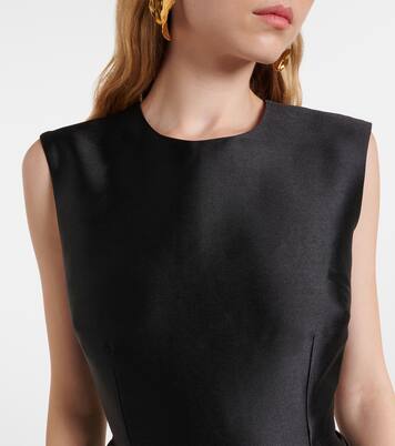 Robe longue Larsen en satin | Solace London