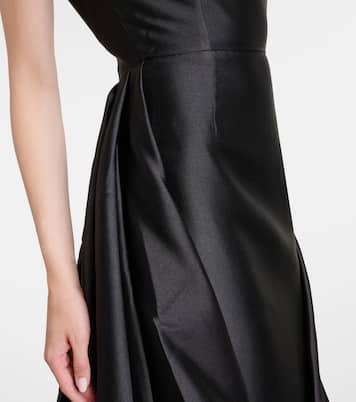 Robe longue Larsen en satin | Solace London